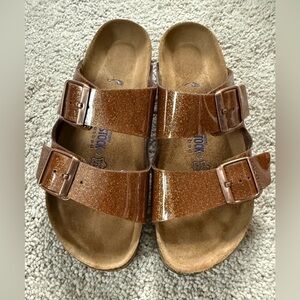 Birkenstock Shimmering Brown Sandals